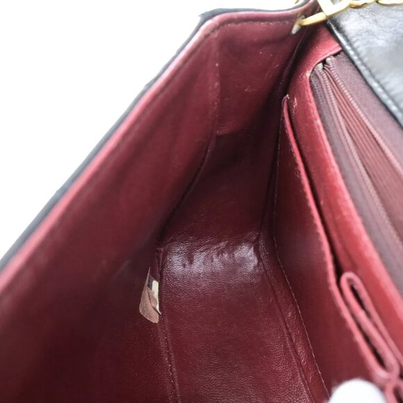 CHANEL CC Logo Matelasse 23 Full Flap Chain Shoulder Bag Leather Black GHW Franc - Picture 2 of 15